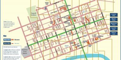 Žemėlapis gatvės meno žemėlapyje