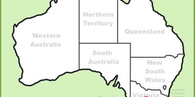 Žemėlapis Melburnas, Australija
