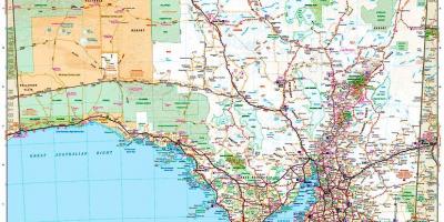 Žemėlapis pietų Australija