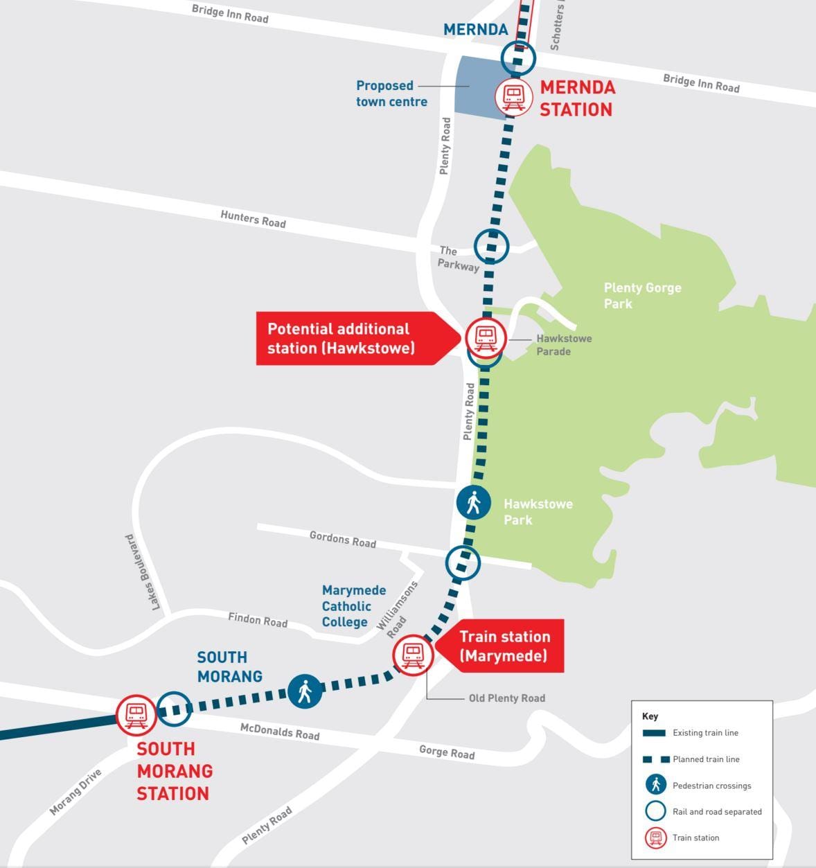 žemėlapis skyrail Melburnas žemėlapyje