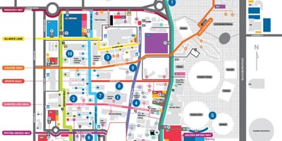 Žemėlapis Monash universitetas