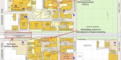 Žemėlapis Swinburne universiteto
