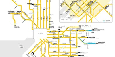 Yarra tramvajai žemėlapyje